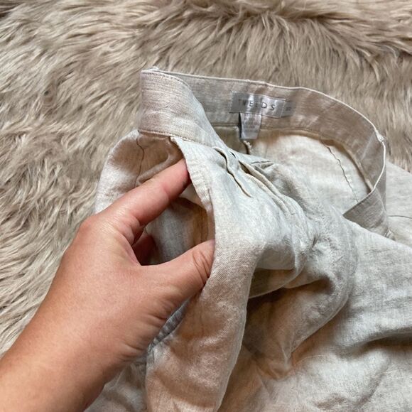 TWEEDS Vintage Linen High Waisted Bermuda Long Shorts - Picture 5 of 6